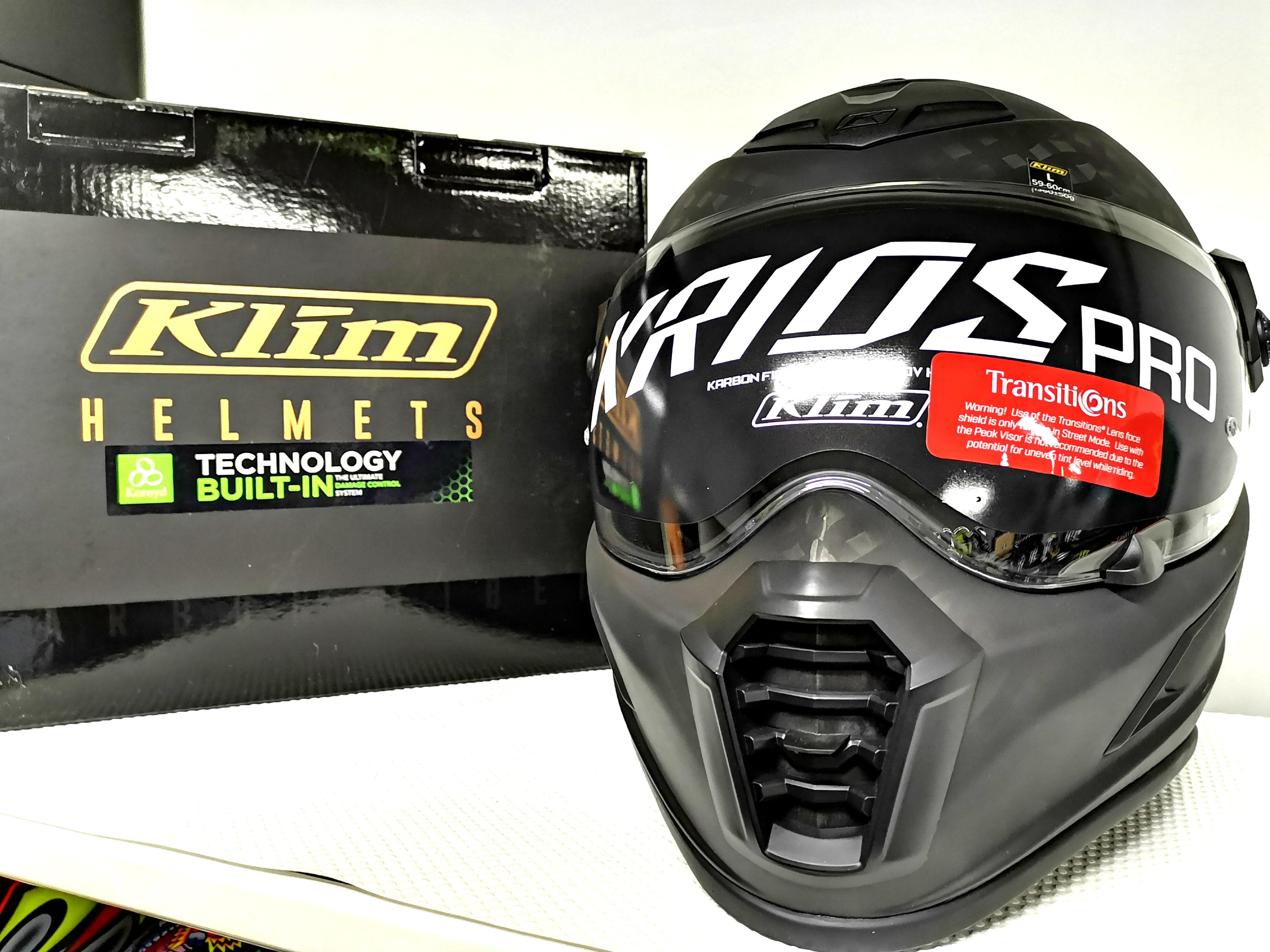 Klim Krios Pro helmet transition visor, Motorcycles, Motorcycle Apparel
