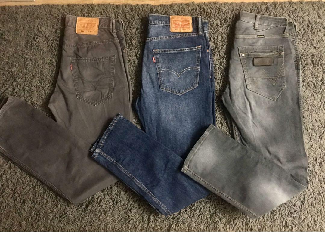 levis and wranglers