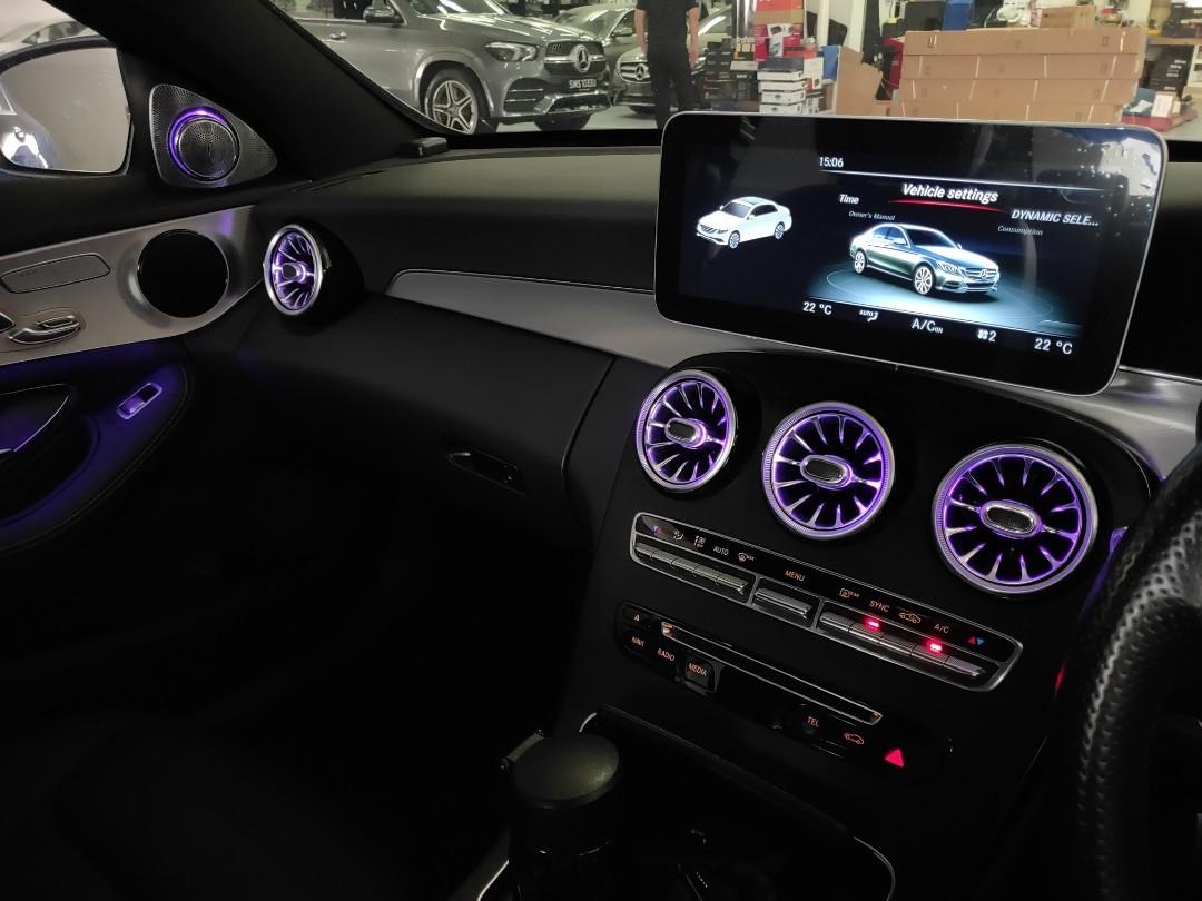 Mercedes LED Ambient light Airvent for Mercedes A,C,E,G class, Car Accessories, Accessories on