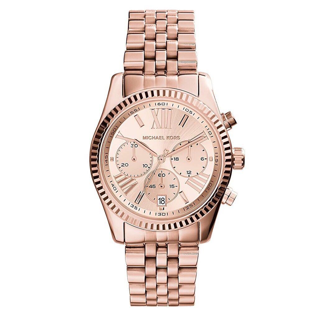 Jam tangan mk rose gold Clearance