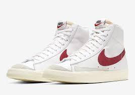 Nike blazer red and white