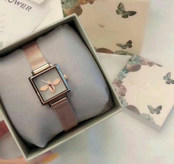 Olivia burton cheap bee watch square