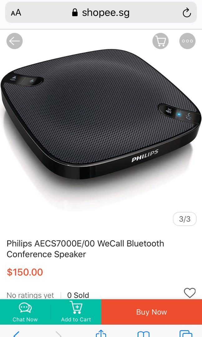 Philips AECS7000E 00 WeCall Bluetooth Conference Speaker