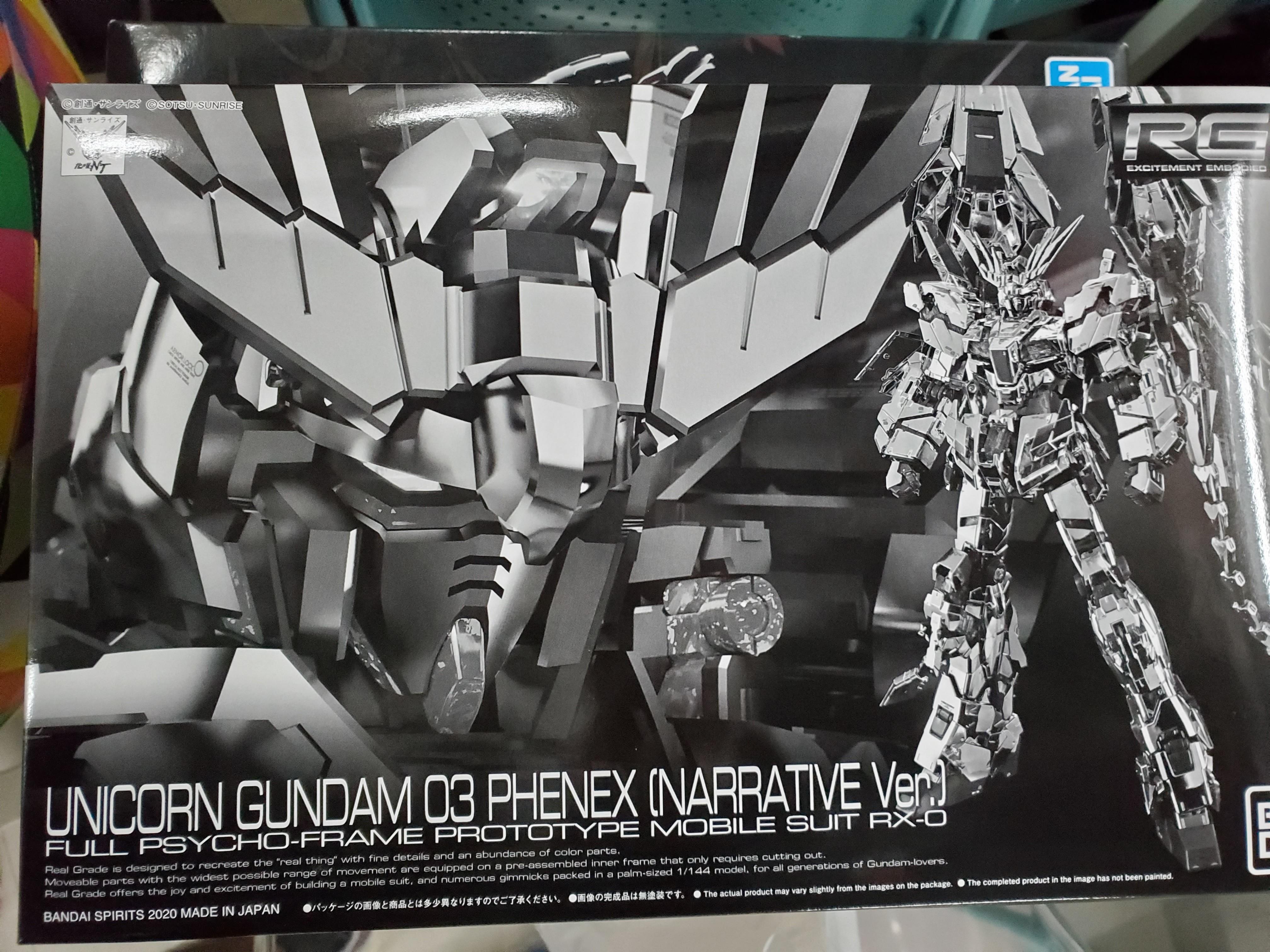 Rg Unicorn Gundam 03 Phenex Narrative Ver Toys Games Toys
