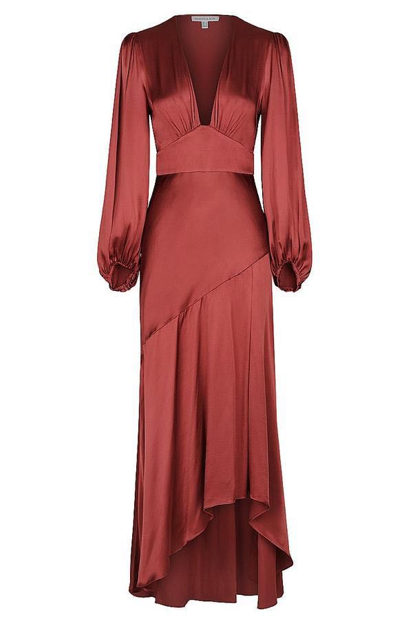 Shona Joy JOAN PLUNGED MIDI DRESS 