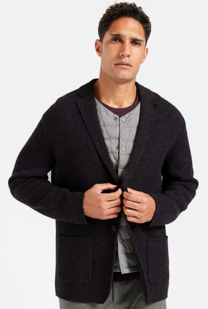 Uniqlo u wool blend jacket new arrivals