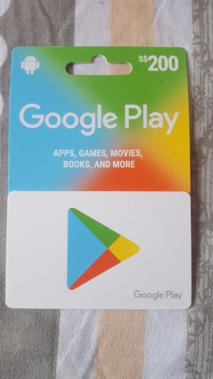 sell unused new google play gift card worth 200