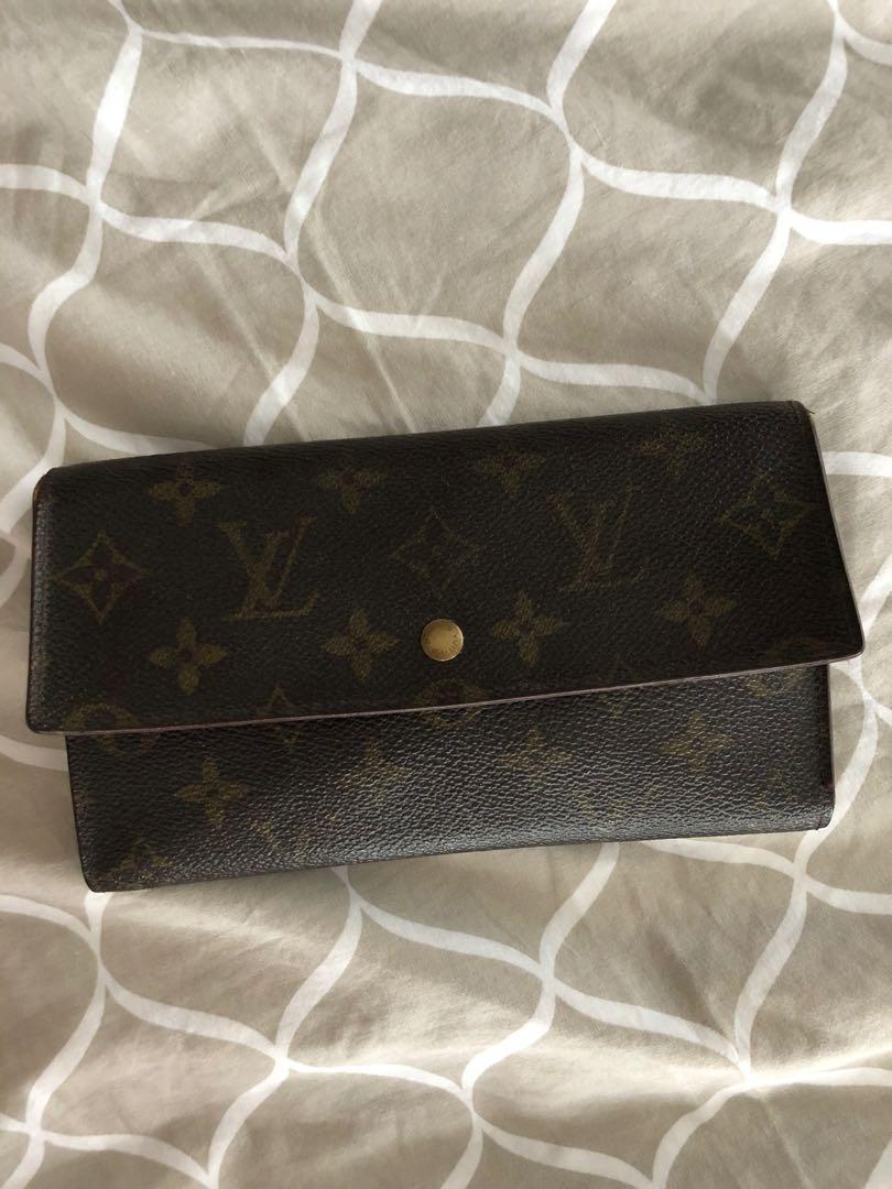 Authentic Vintage Louis Vuitton LV Long Wallet, Luxury, Bags & Wallets on  Carousell