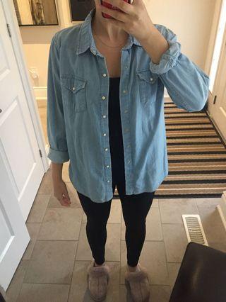 Zara denim shirt