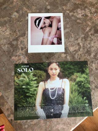 Black pink jennie solo PHOTOCARDS