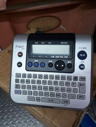 brother PT-1280掌上型中英日文標籤印字機功能正常