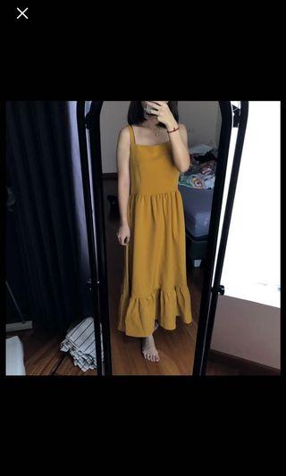Cloth inc sunny dress in mustard