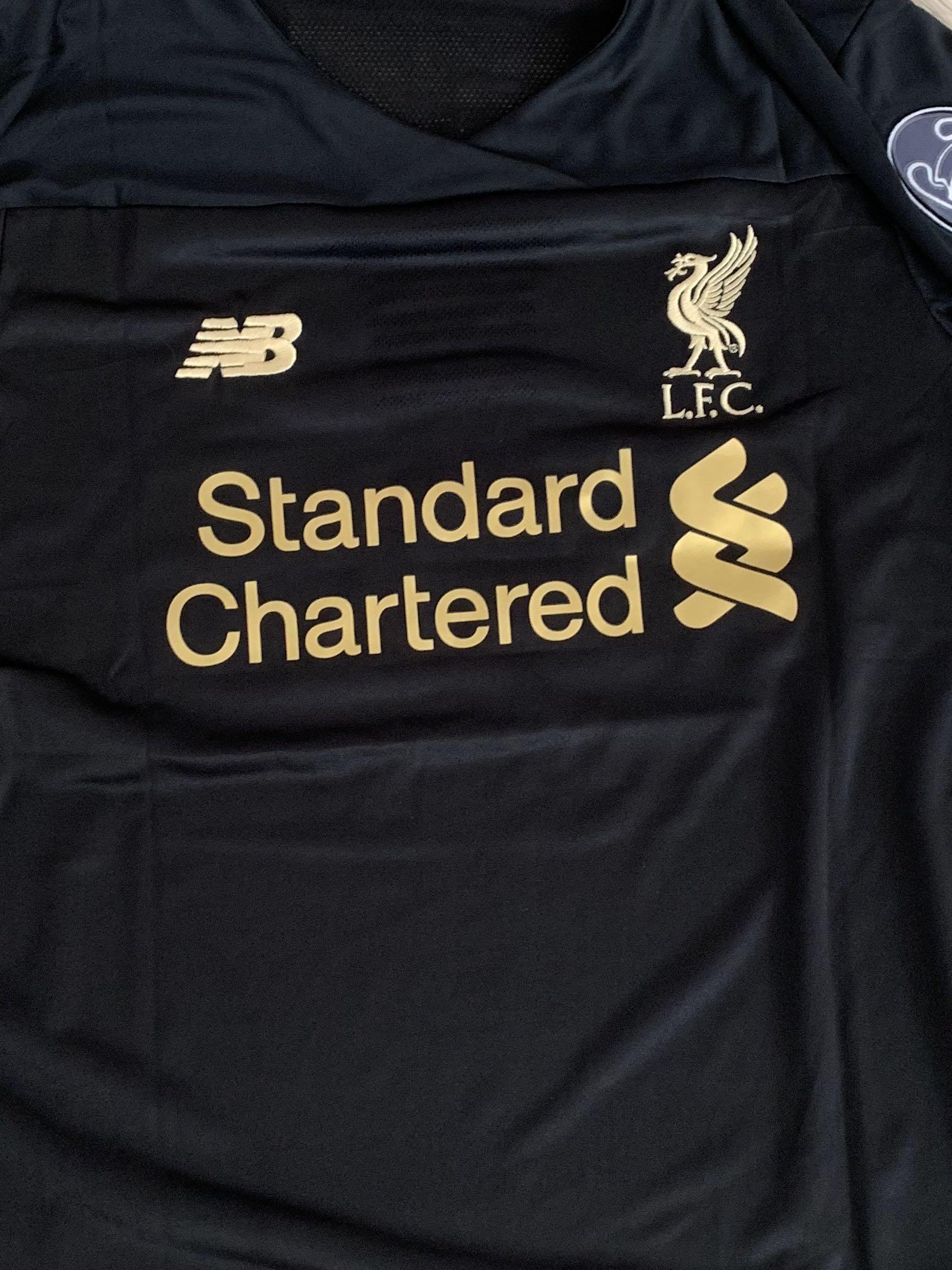19/20 LIVERPOOL GK JERSEY LIVERPOOL BLACK GOLD JERSEY ...