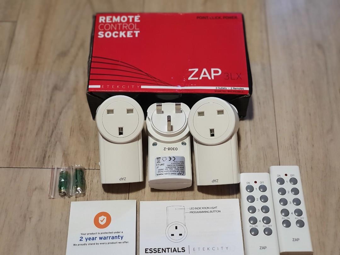 (474) Etekcity Wireless Remote Control Electrical Outlet Switch for