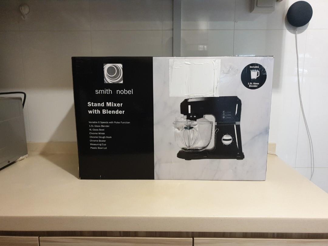 Smith + Nobel Stand Mixer with Blender (4L Glass Bowl & 1.5L Glass