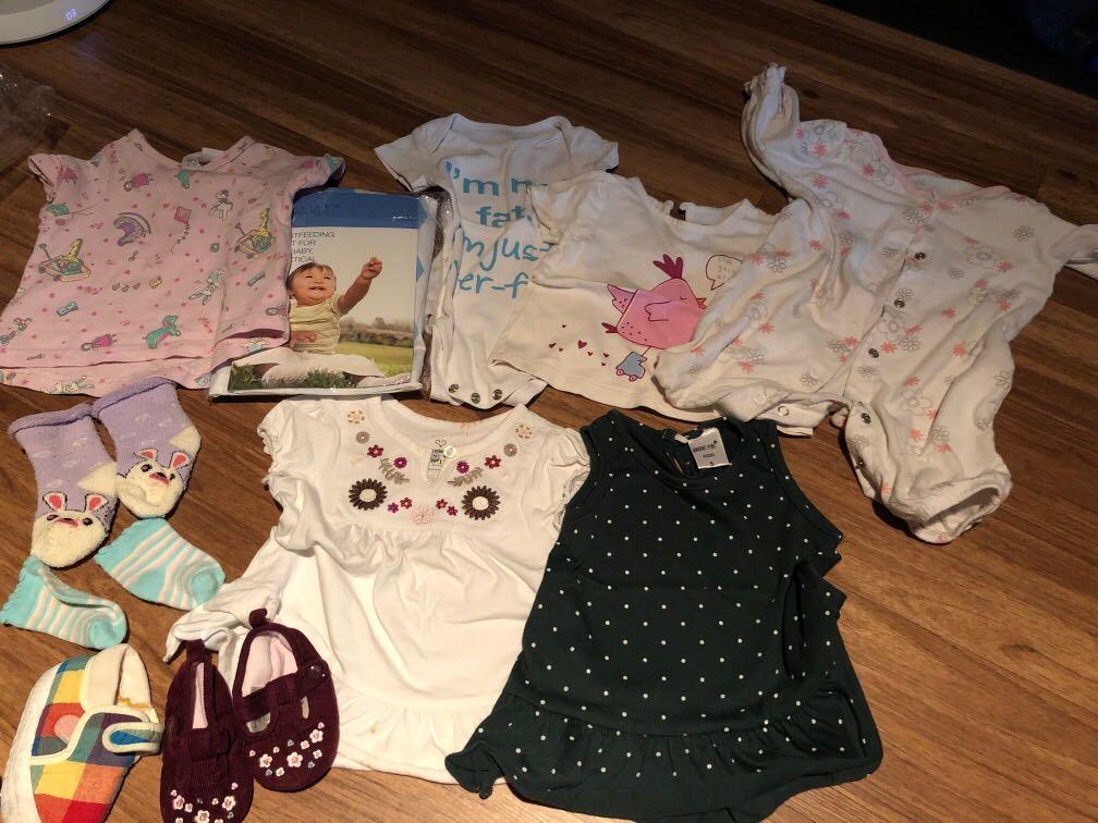 Blessing Baby Girl Clothes 0 6mths Socks Shoes Breast Shield
