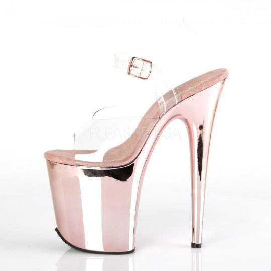 rose gold pleaser heels