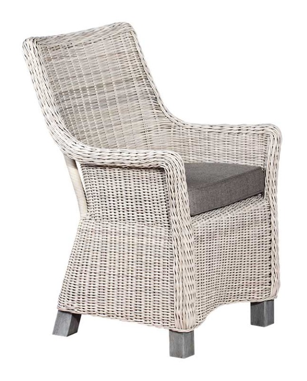 Clearance Resin Wicker Armchair Teak Wood Leg Ivdy1830 Furniture Tables Chairs On Carousell