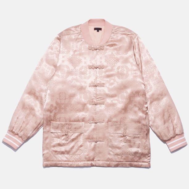 clot fragment black silk jacket