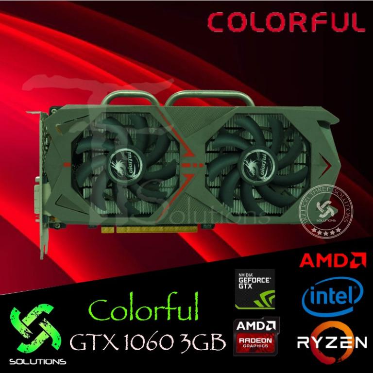 Colorful iCafe GTX 1060 GDDR5 3GB Computers Tech Parts