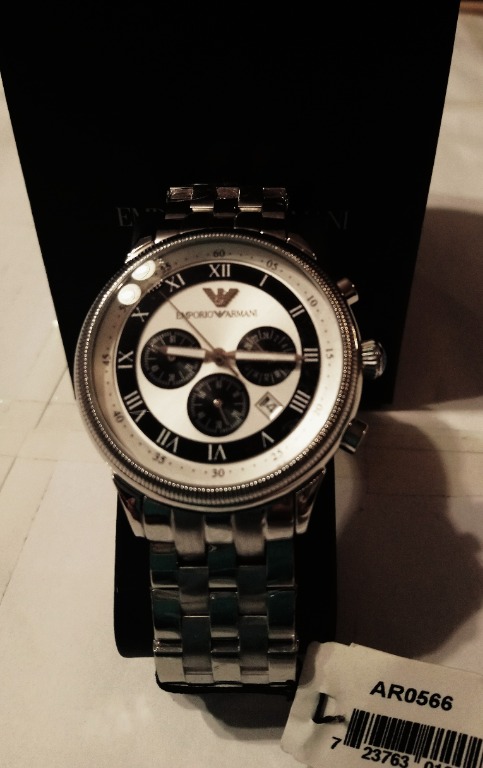 Emporio Armani AR0566 - Mens Stainless Steel Designer Watch