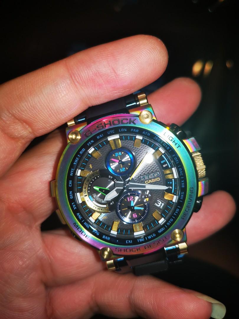 Gshock Mtg rainbow Mtg b1000 rb Mobile Phones Gadgets Wearables Smart Watches on Carousell