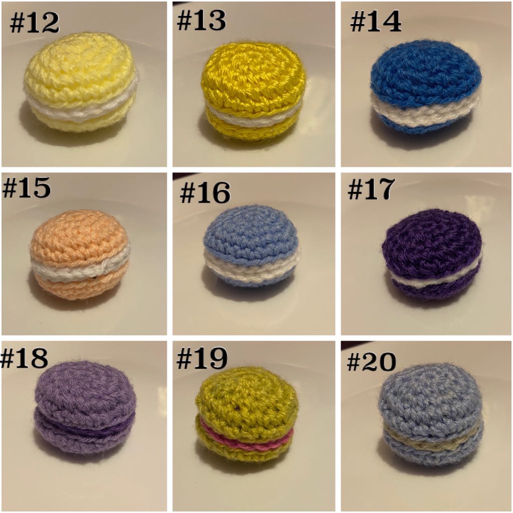 Handmade Crochet Amigurumi macarons