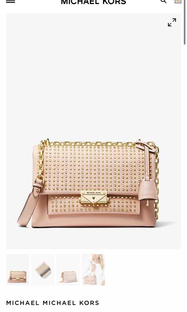 michael kors cece medium studded leather shoulder bag