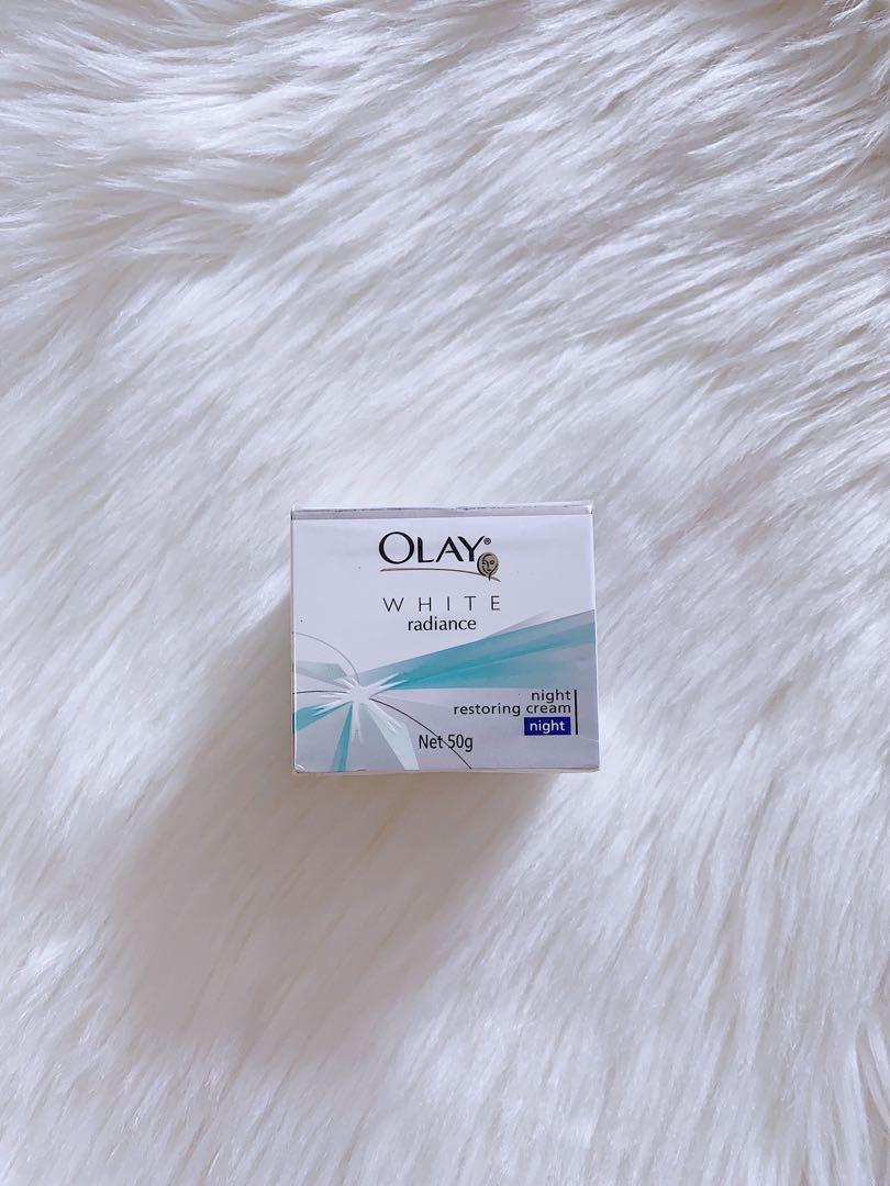 olay white radiance fairness night restoring cream