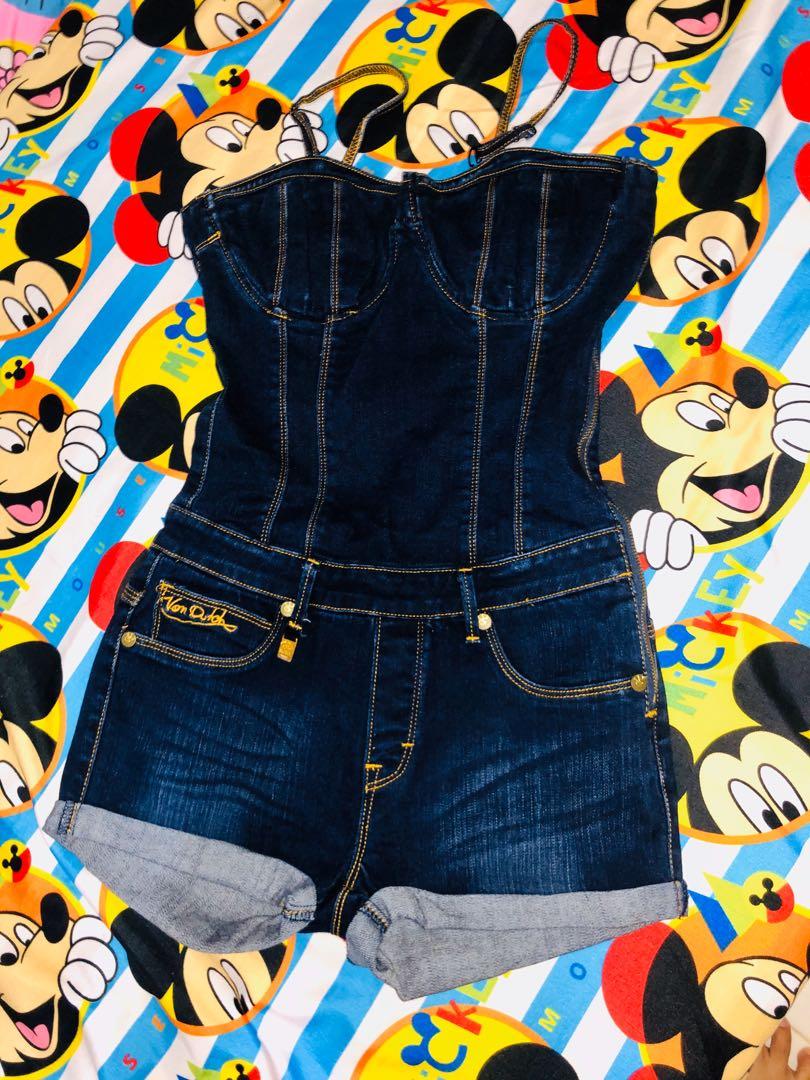 von dutch denim jumpsuit