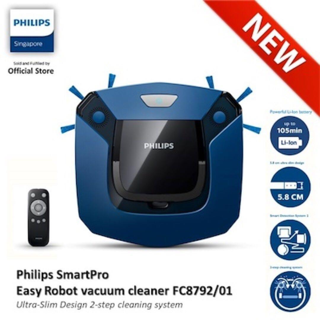 Philips SmartPro Easy Robot Vacuum Cleaner FC8792, TV & Home Appliances, Vacuum Cleaner