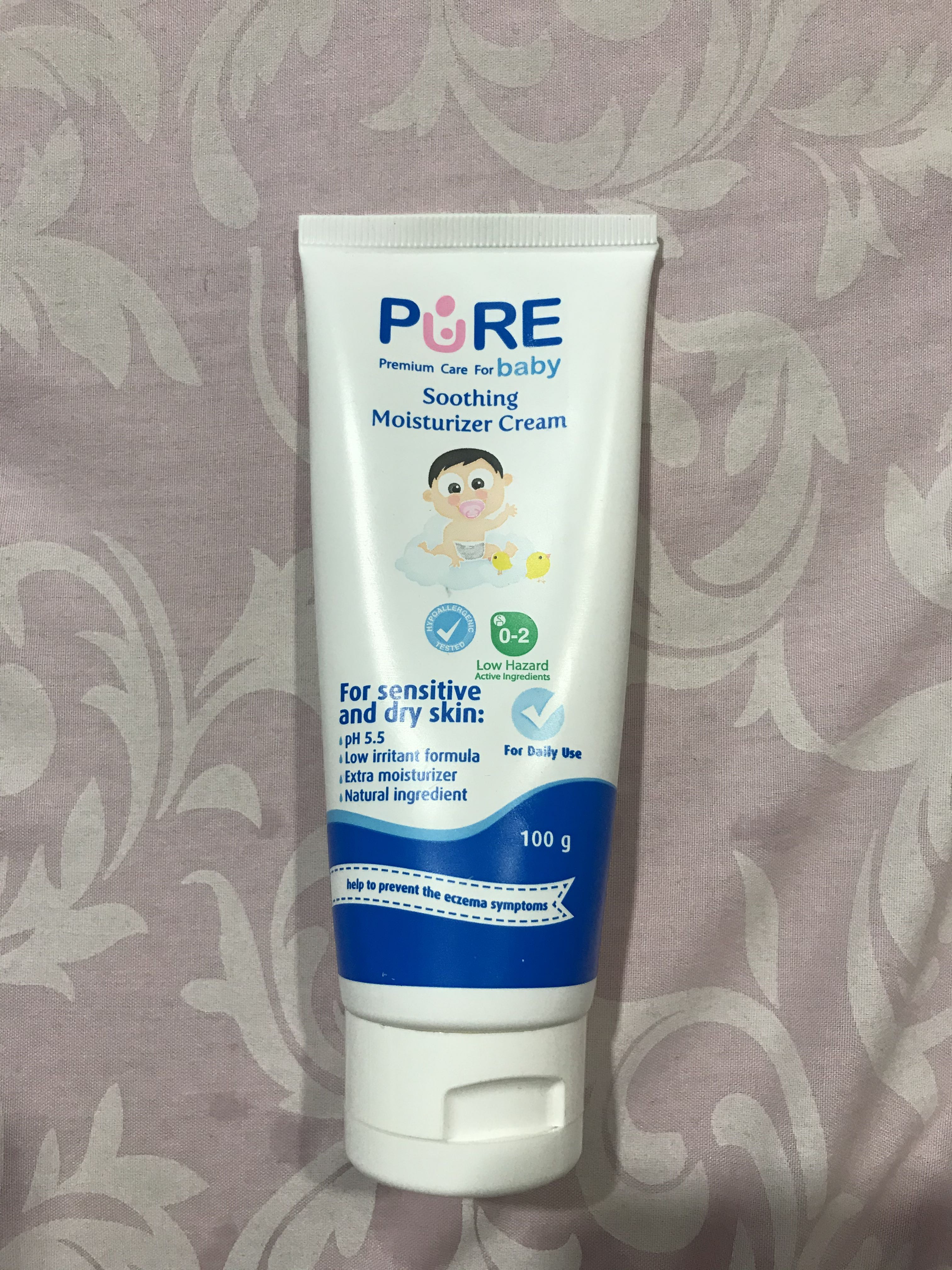 Pure baby hotsell soothing moisturizer cream