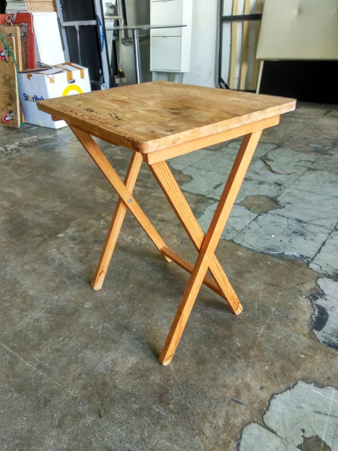 Wooden folding store table ikea