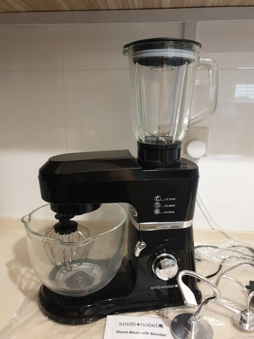 Smith + Nobel Stand Mixer with Blender (4L Glass Bowl & 1.5L Glass