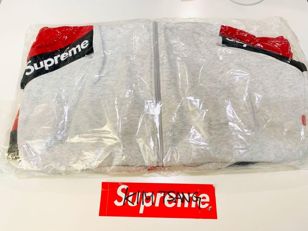 Supreme SS20 Color Blocked Zip Up Hooded Sweatshirt, 男裝, 外套及