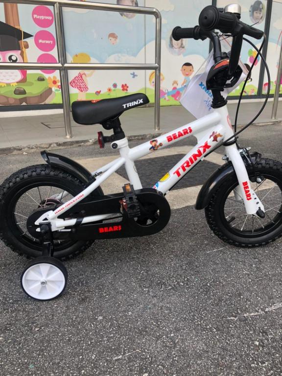 white and red bmx