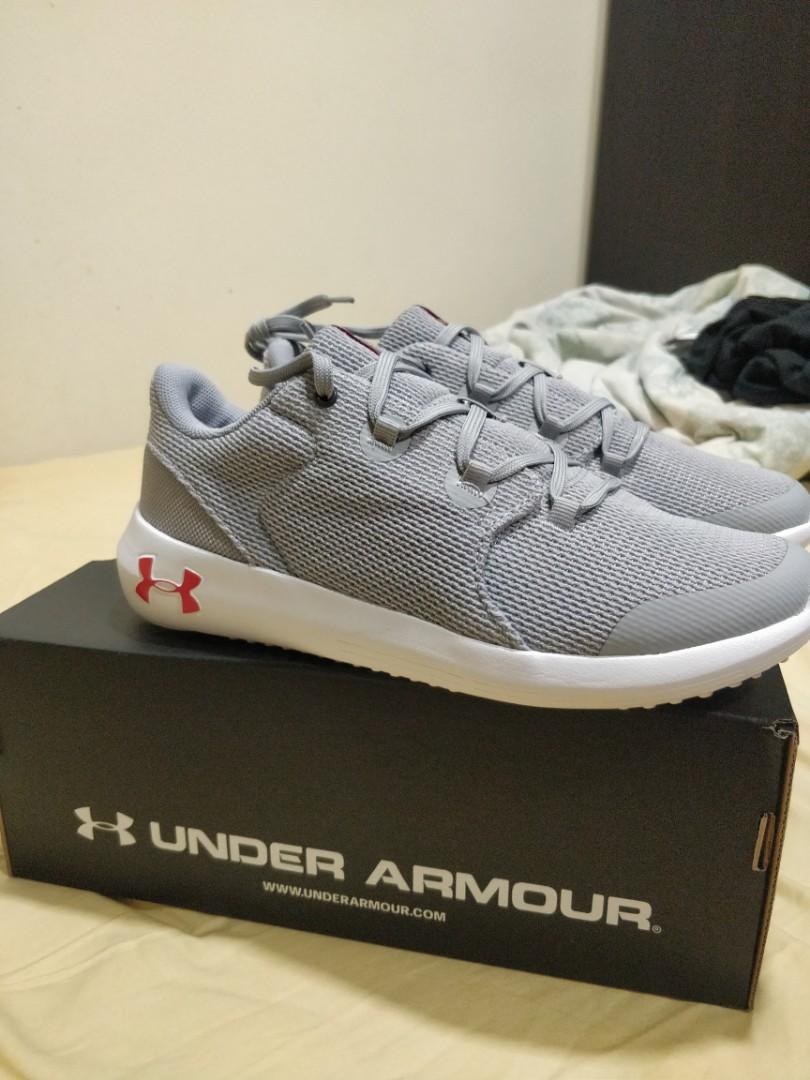light grey under armour shoes