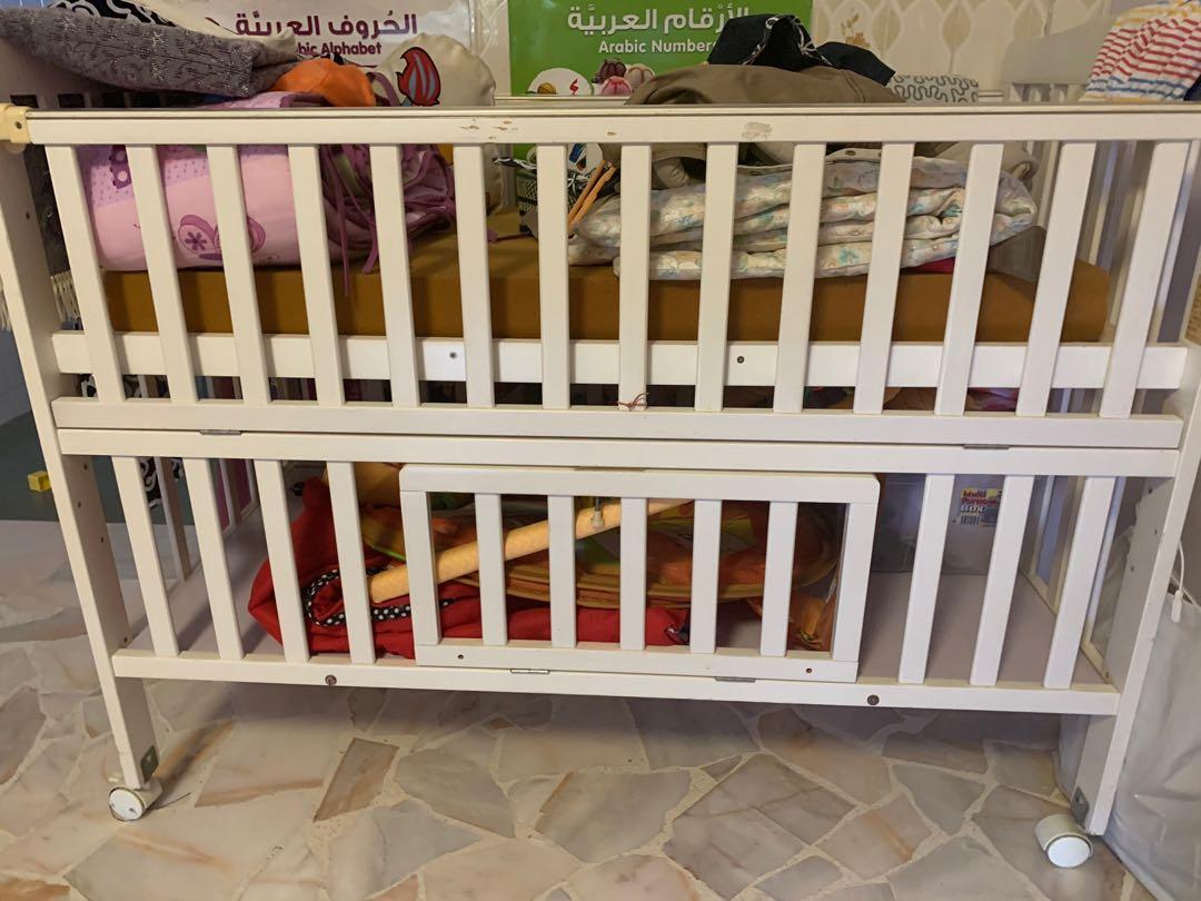 Used IKEA Crib (White), Babies & Kids, Baby Nursery & Kids Furniture
