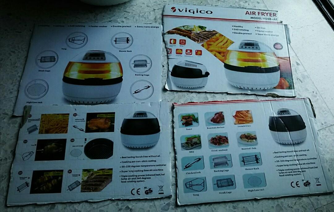 Vigico Air Fryer, TV & Home Appliances, Kitchen Appliances, Fryers on