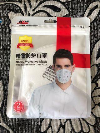 2pcs N95 mask breathable disposable mask dustproof anti-fog haze flu nose and mouth mask men and women mouth mask