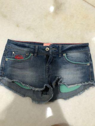 Superdry hotpants 100% ori