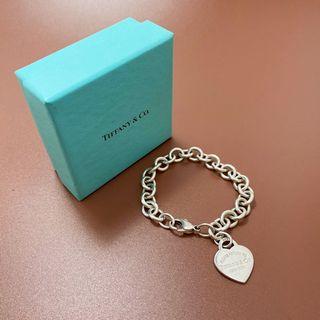 Tiffany&Co. Return to Tiffany 經典愛心粗鍊純銀手鍊