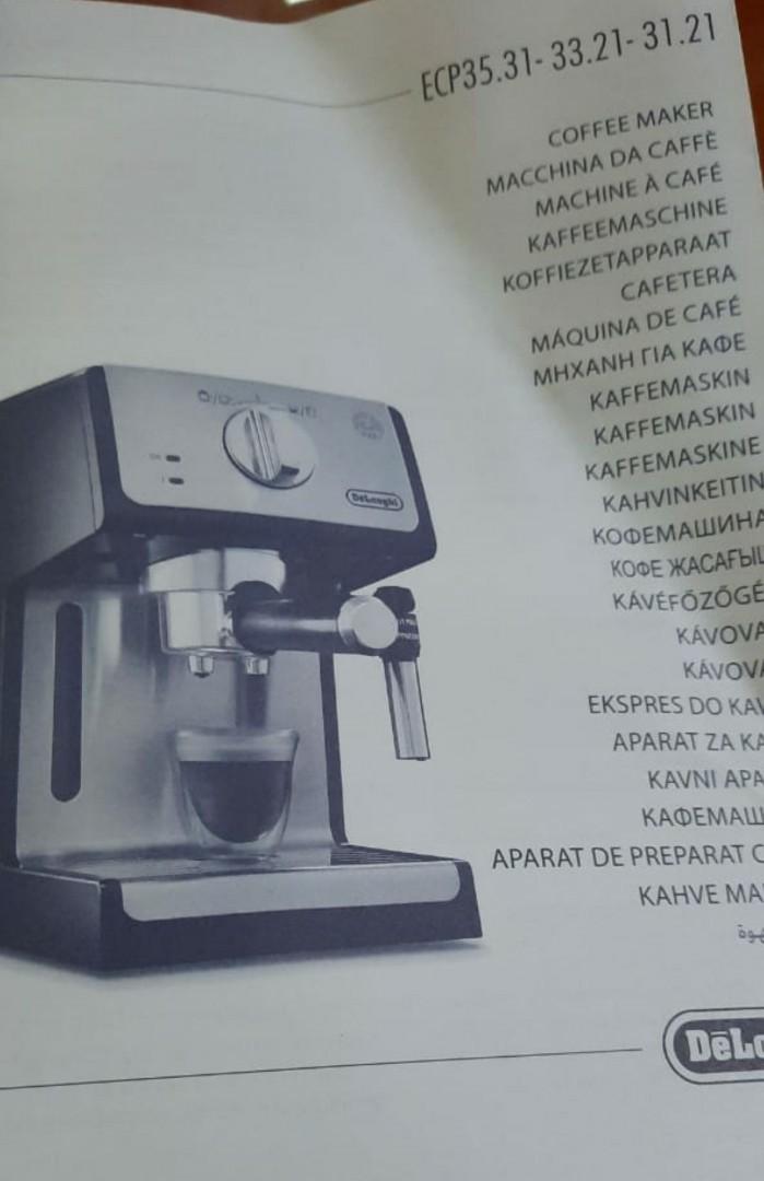 Delonghi ECP 35.31 Coffee Maker (Mesin Kopi Espresso ECP35.31 ), Kitchen \u0026  Appliances di Carousell