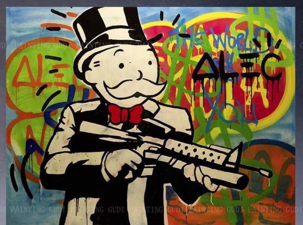 Alec Monopoly Reproduction Giclee - Unframed (Category: Art & Prints) located in Pasay City. Submitted by bespokebyhypeves (Listing ID 286223501, Image 1). Description: 10/10 Alec Monopoly oil on canvas print reproduction giclee 60 cm x 80 cm.