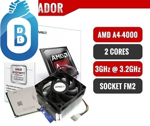 AMD A4 4000 3 GHz processor FM2 Socket Computers Tech Parts