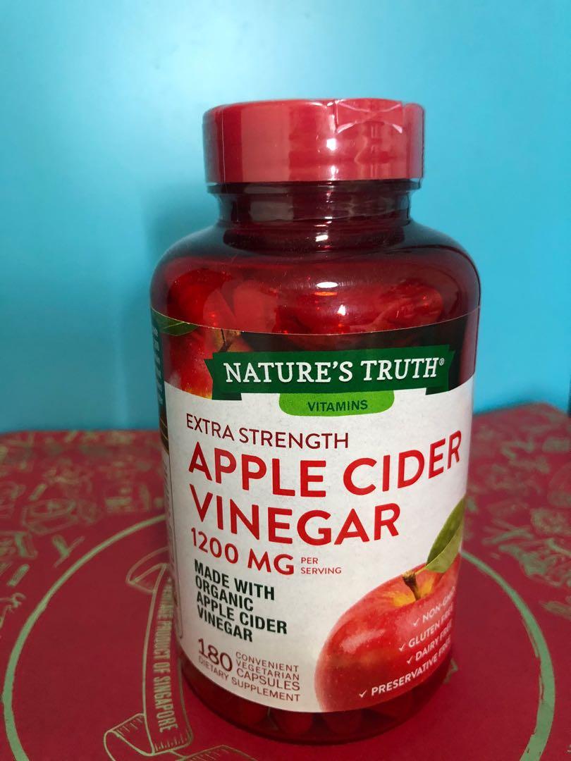 Apple Cider Vinegar Capsules Health Beauty Bath Body On Carousell
