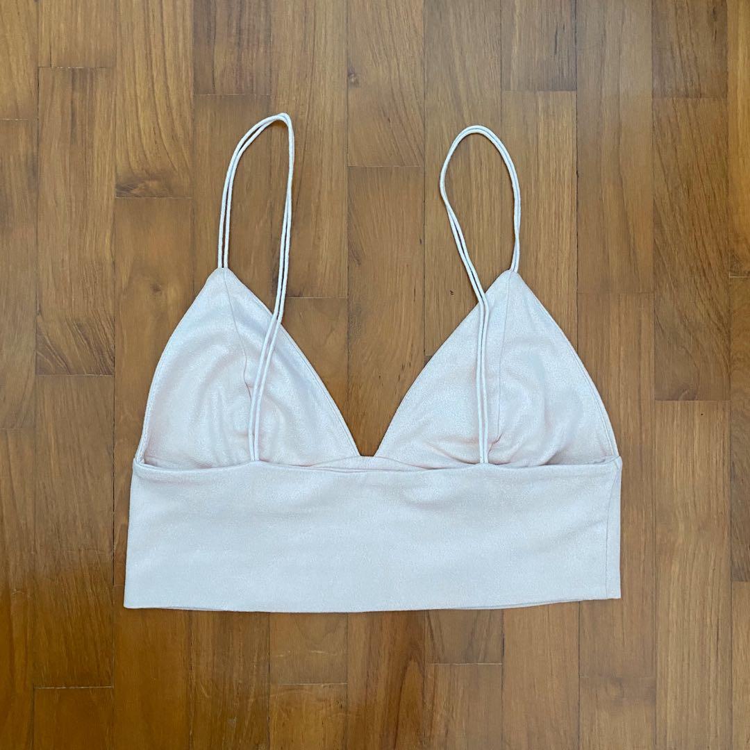 baby pink bralet