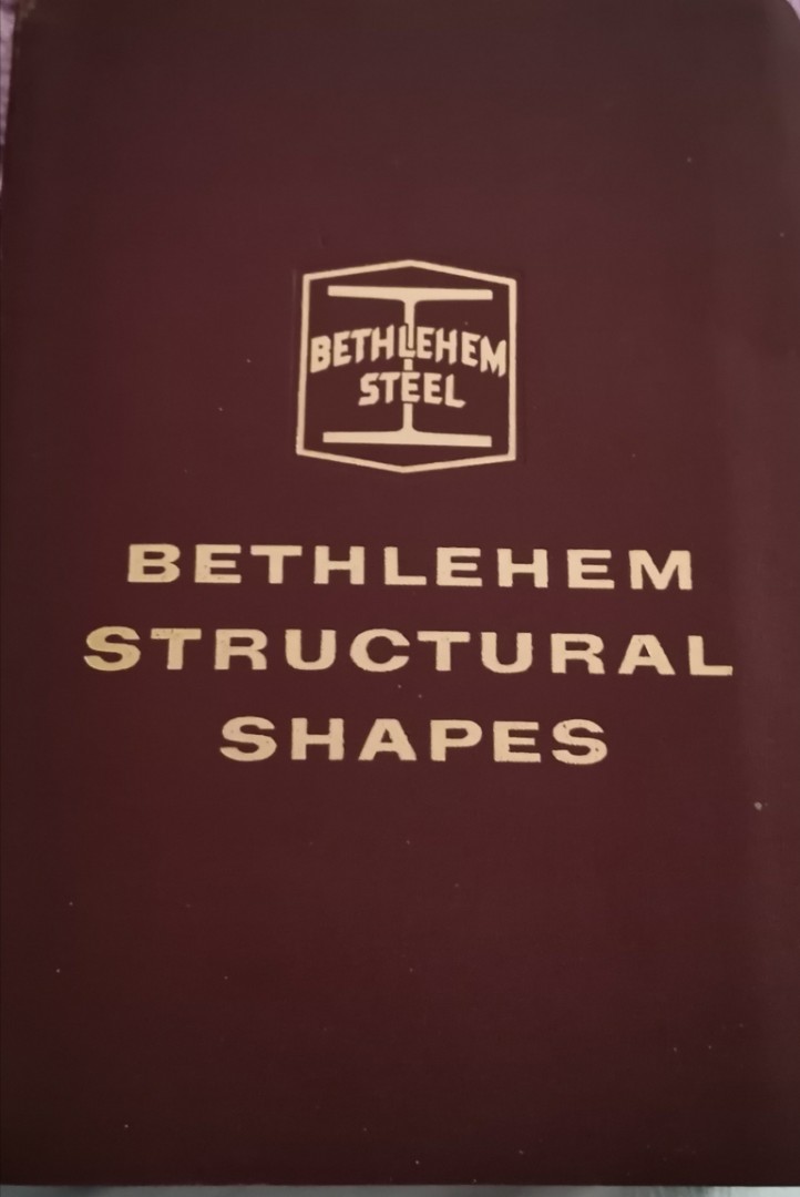 BETHLEHEM STRUCTURAL SHAPES CATALOG S58A, Hobbies & Toys, Books
