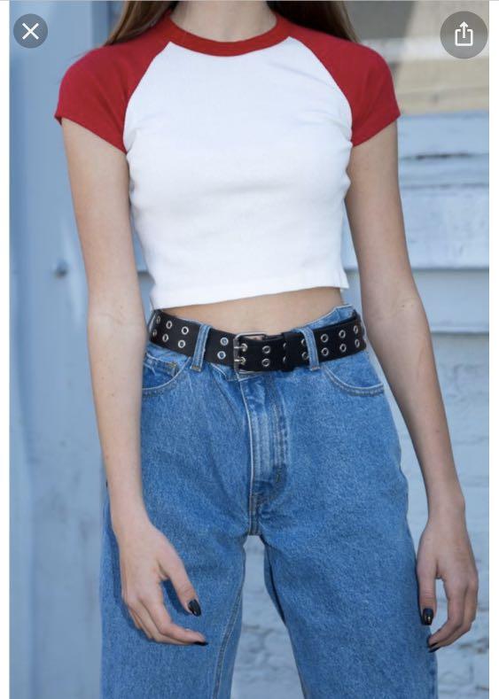 Brandy Melville Red Bella Top Women S Fashion Tops Other Tops On Carousell