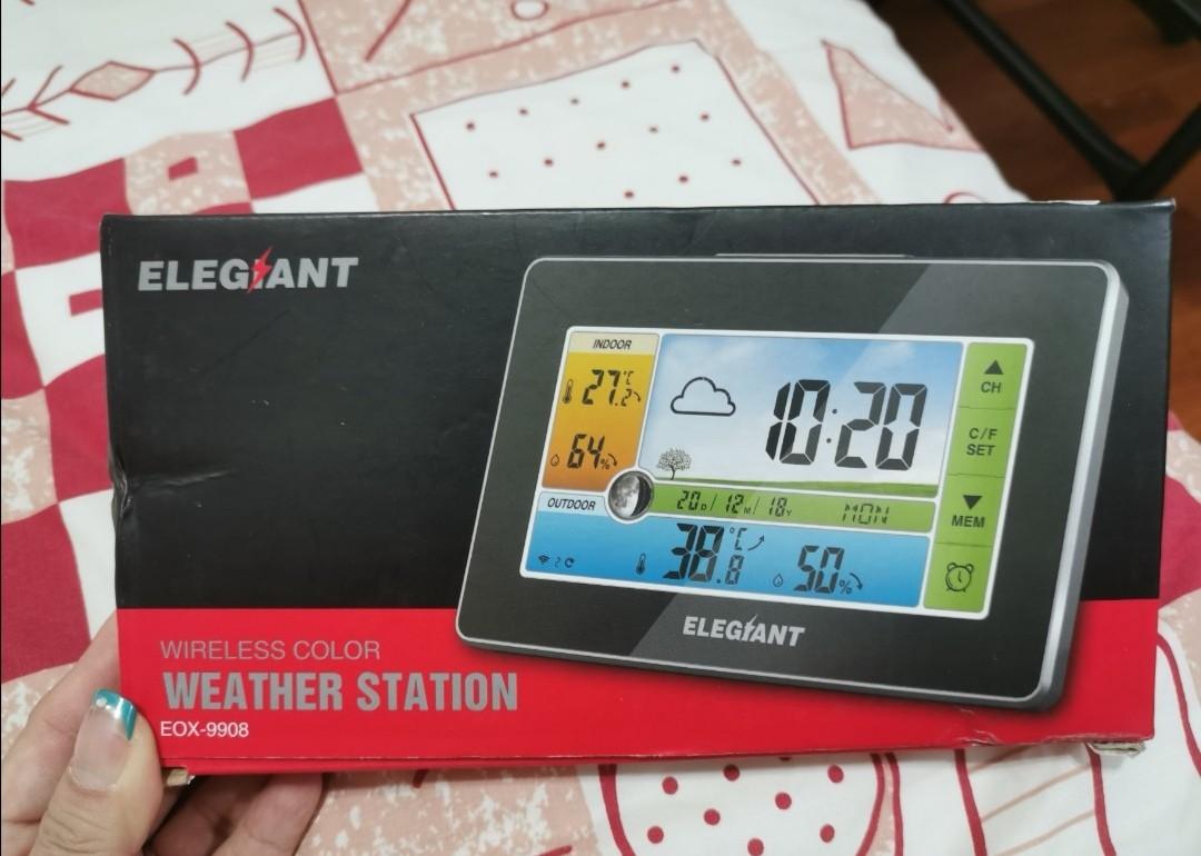 ELEGIANT Wireless Weather Station, Indoor Outdoor Thermometer